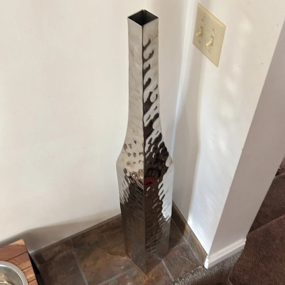 Z Gallerie silver vase 42”